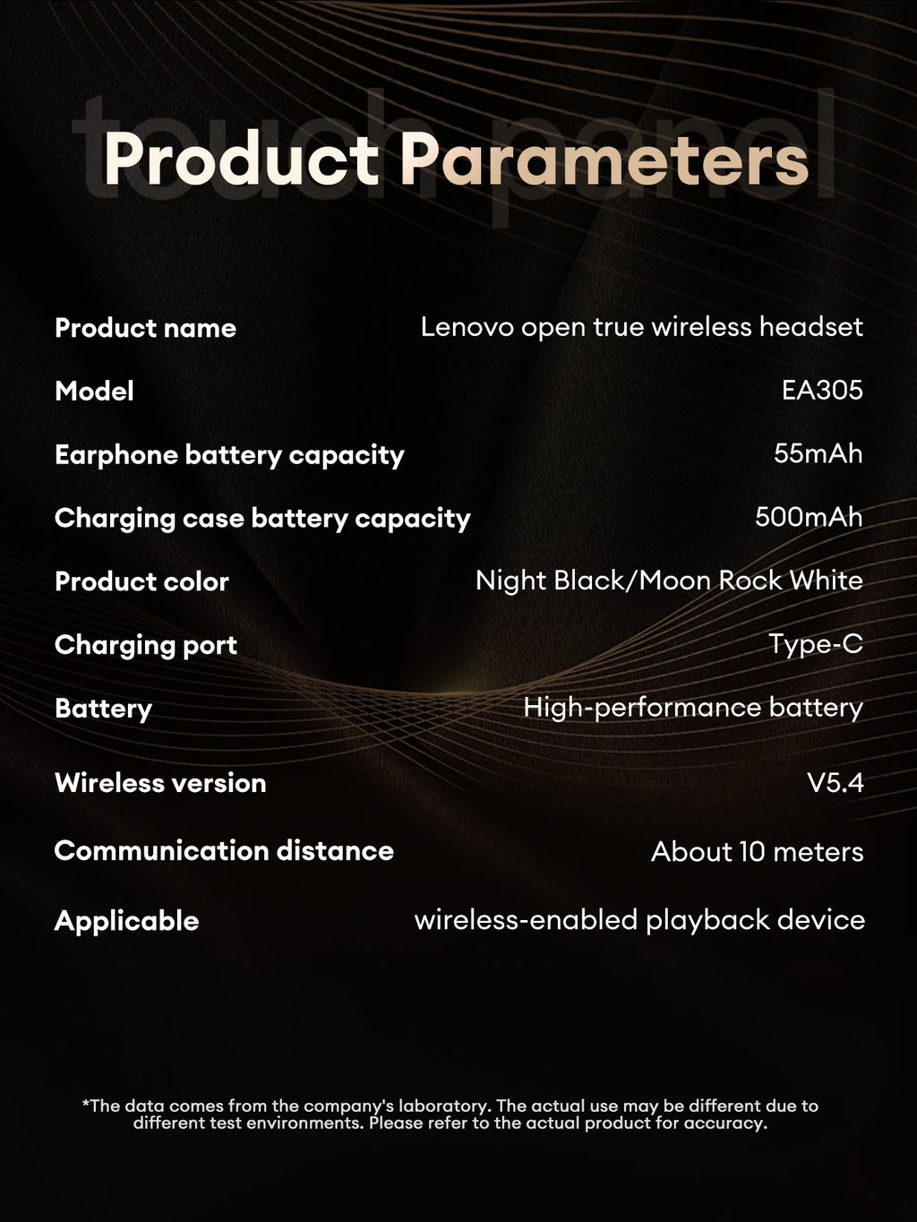 Lenovo EA305 Wireless Earphones – Bluetooth 5.4 OWS Open-Ear Gaming & Sport Headset