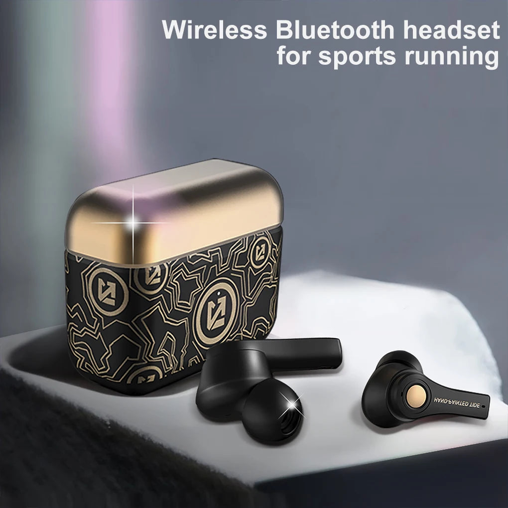 Wireless Bluetooth Earbuds – Graffiti Style HiFi Bass Waterproof Sports Earphones