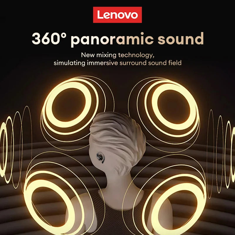 Lenovo EA305 Wireless Earphones – Bluetooth 5.4 OWS Open-Ear Gaming & Sport Headset