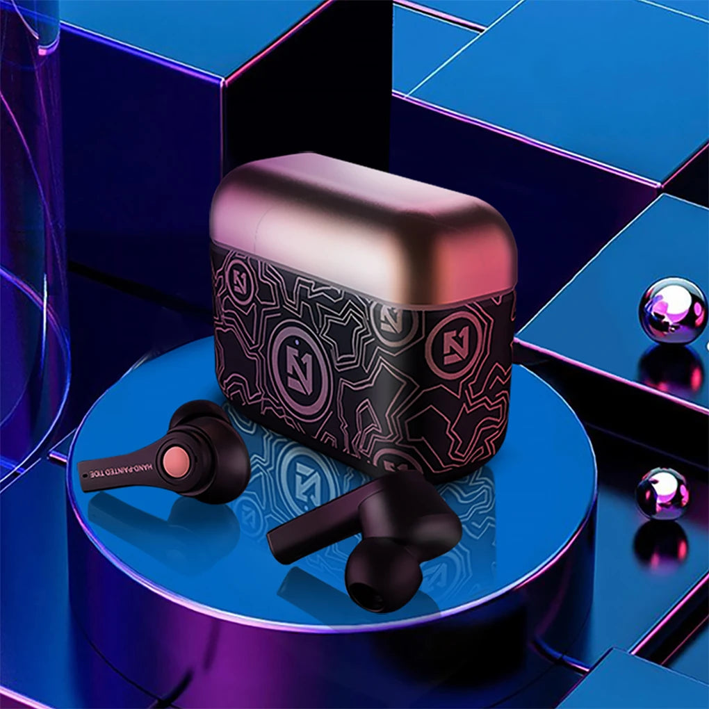 Wireless Bluetooth Earbuds – Graffiti Style HiFi Bass Waterproof Sports Earphones