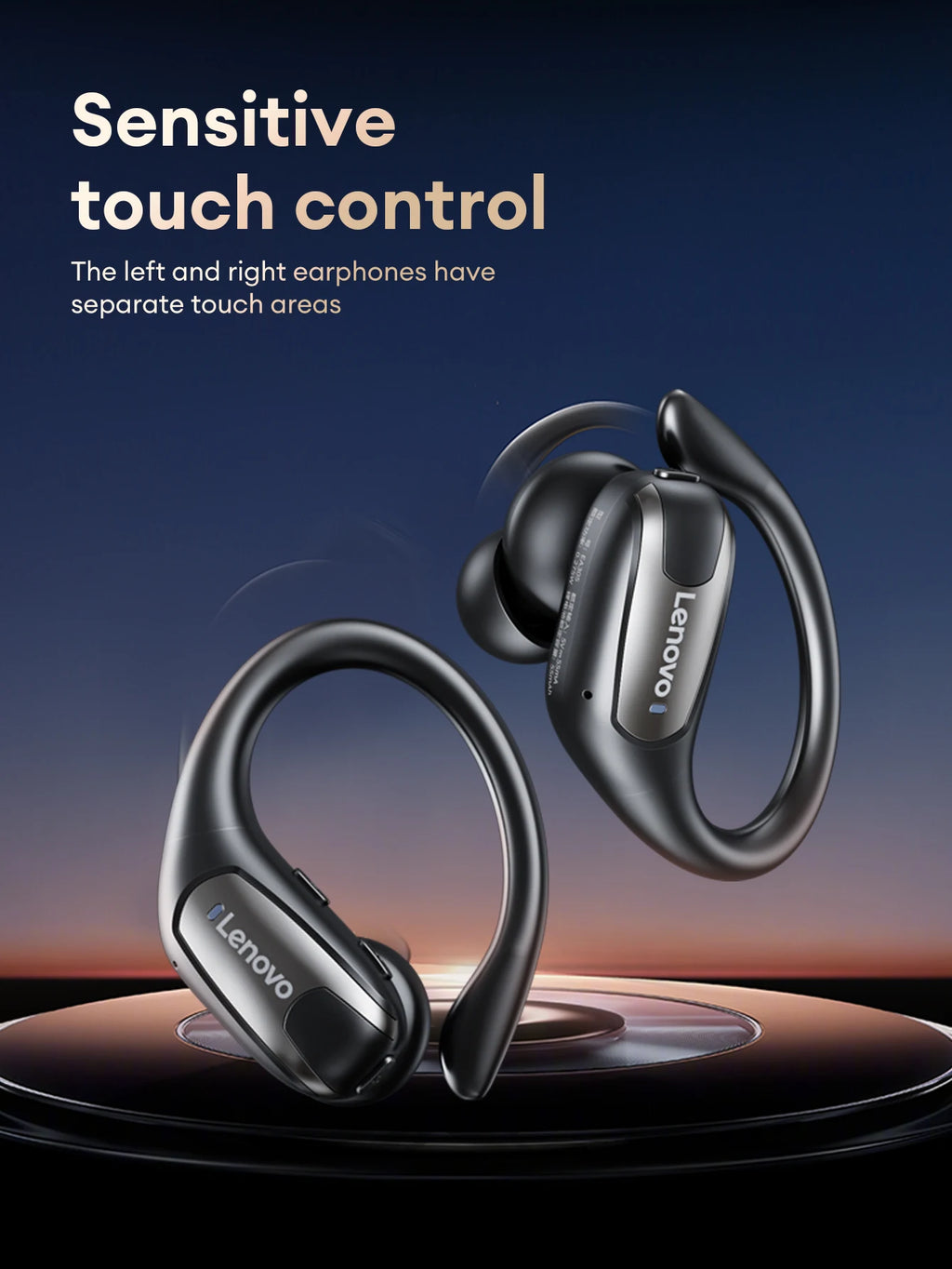 Lenovo EA305 Wireless Earphones – Bluetooth 5.4 OWS Open-Ear Gaming & Sport Headset
