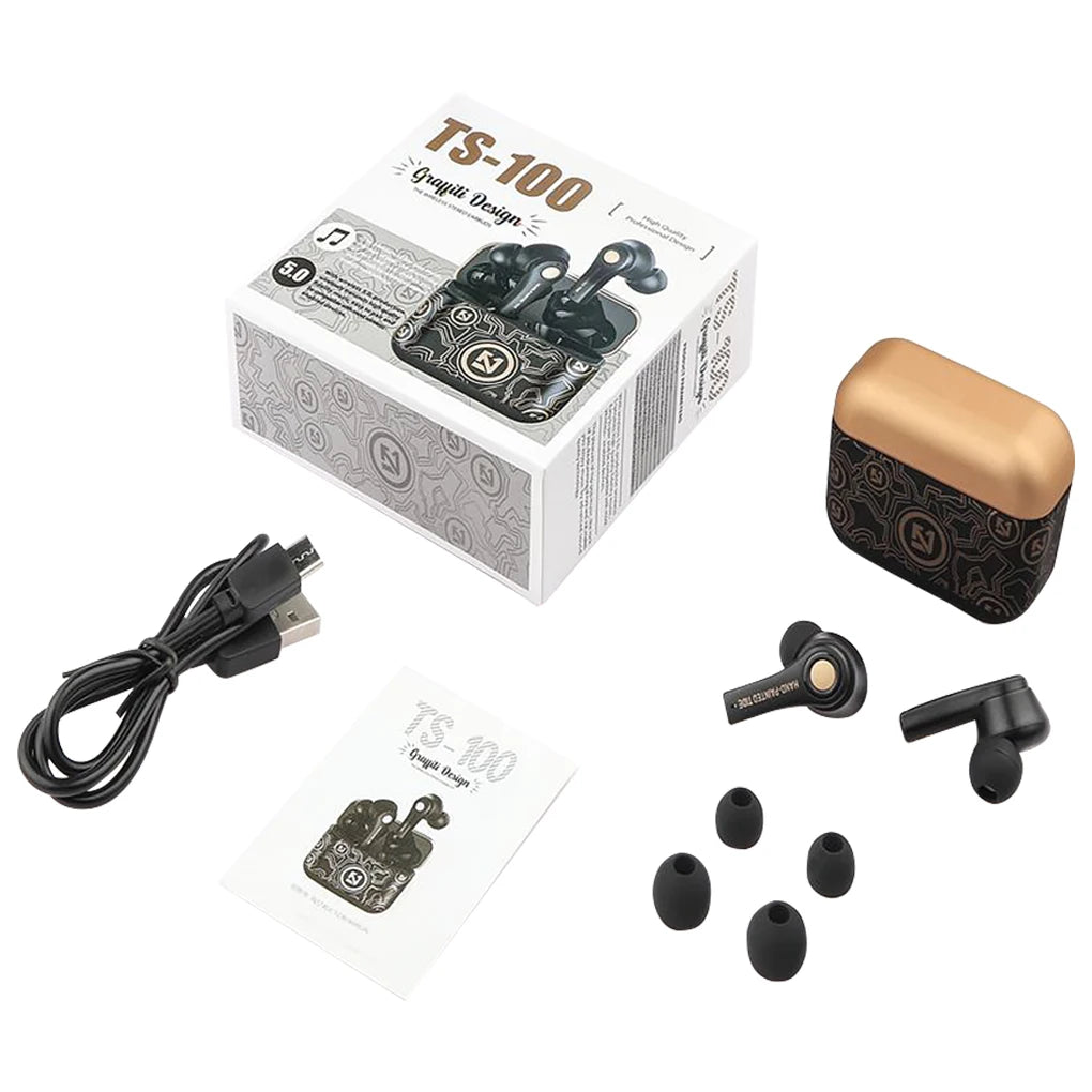 Wireless Bluetooth Earbuds – Graffiti Style HiFi Bass Waterproof Sports Earphones