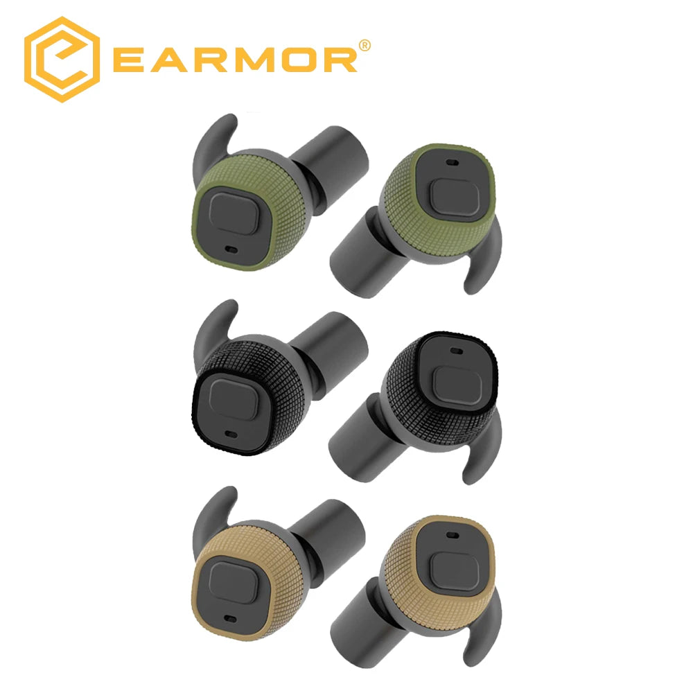EARMOR M20 Electronic Tactical Earplugs – Hearing Protection for Shooting & Hunting