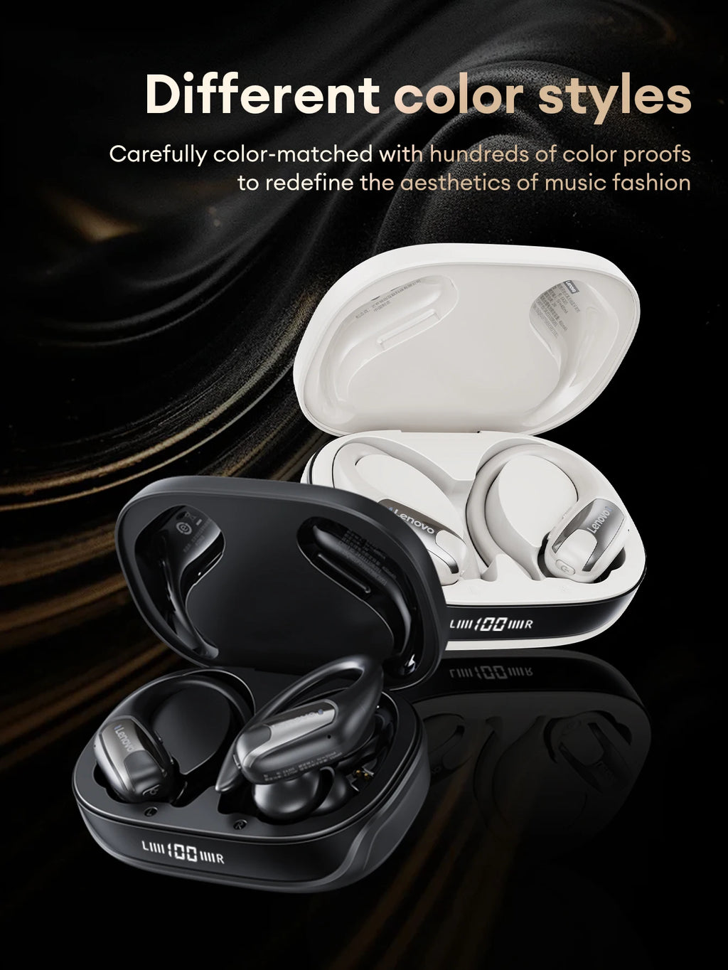 Lenovo EA305 Wireless Earphones – Bluetooth 5.4 OWS Open-Ear Gaming & Sport Headset