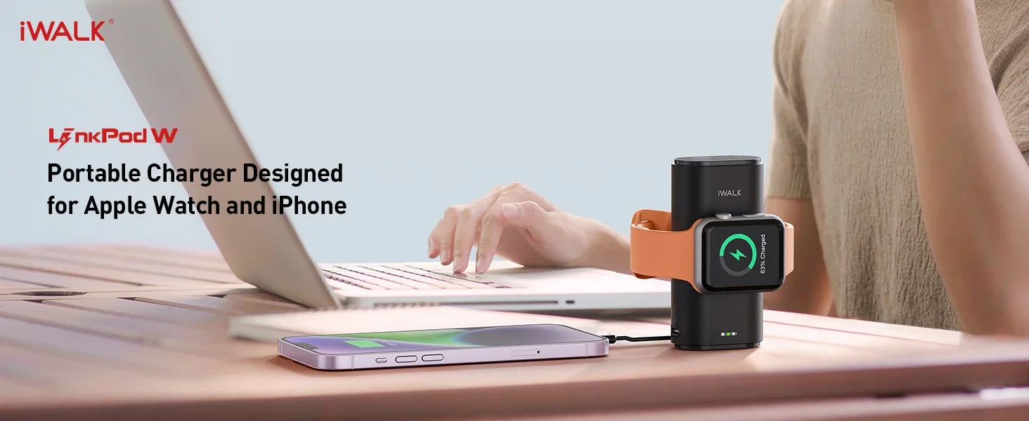 iWALK Power Banks Portable Battery Fast Charger Iphone Powerbank 9000mAh External Mobile Phone Powerful Magnetic Large Capacity